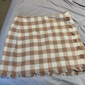 Plaid fall skirt